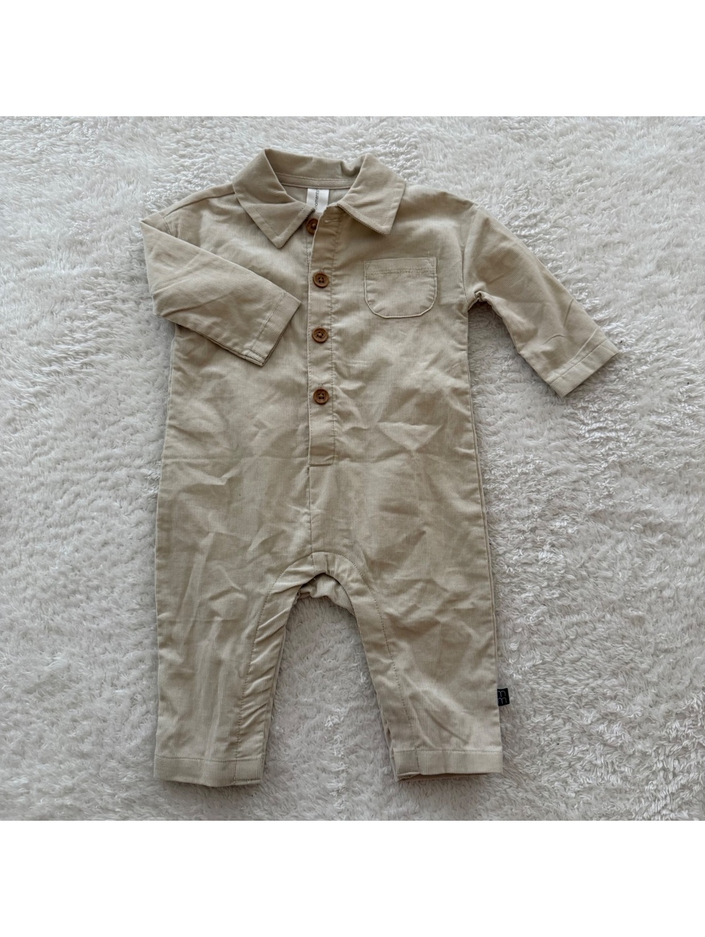 3-6m Beige Romper